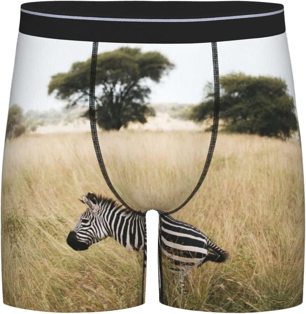 Боксеры дышащие Zebra Savanna, Black