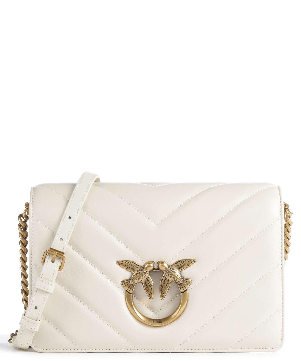 

Сумка через плечо Love Click Classic из овчины Pinko, белый