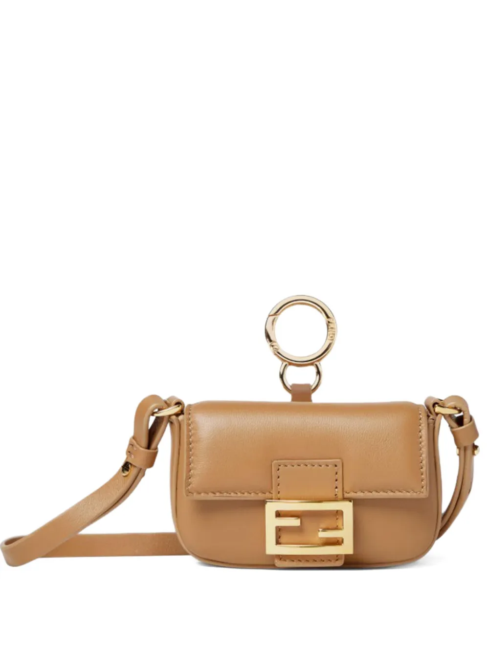 

Сумка-подвеска Nano Baguette Charm FENDI, коричневый