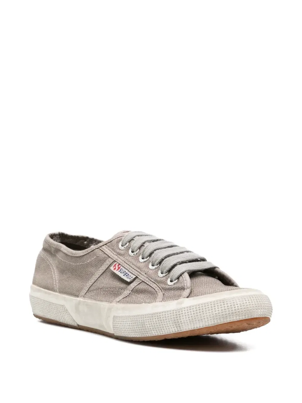 Кеды из канваса с потертостями Superga, серый — фото 2