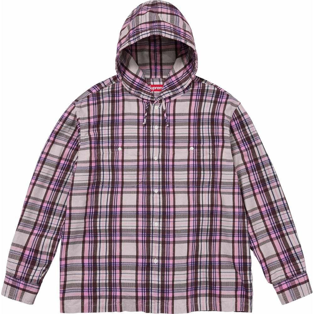 

Принтованный худи из фланели Supreme, розовый/розовый