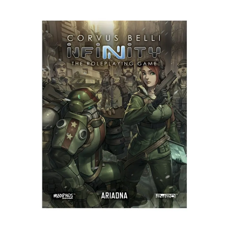 

Ariadna, Infinity RPG (Modiphius Entertainment), мягкая обложка