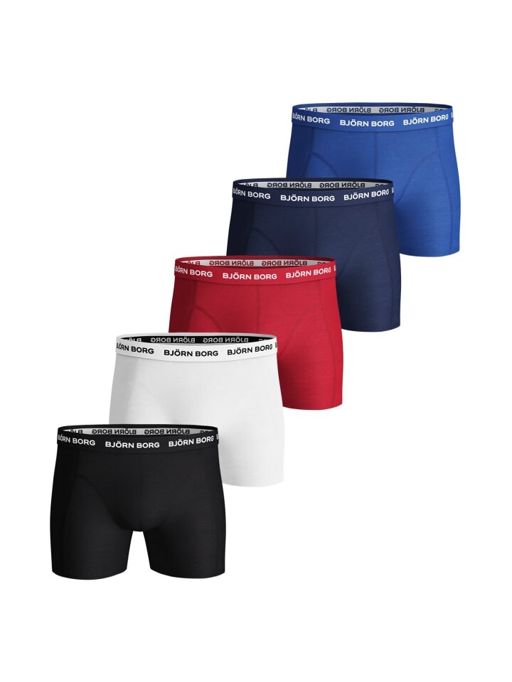 

Боксеры Björn Borg short 5er Pack, цвет blau/weiß/schwarz/rot