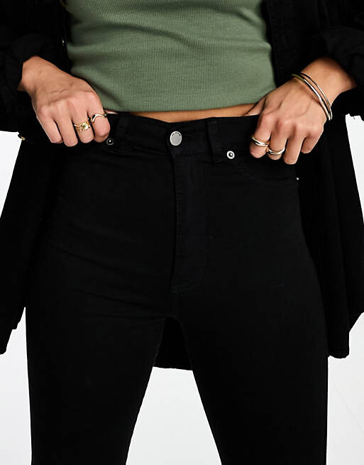 

Черные джинсы суперскинни с завышенной талией Dr Denim Solitaire