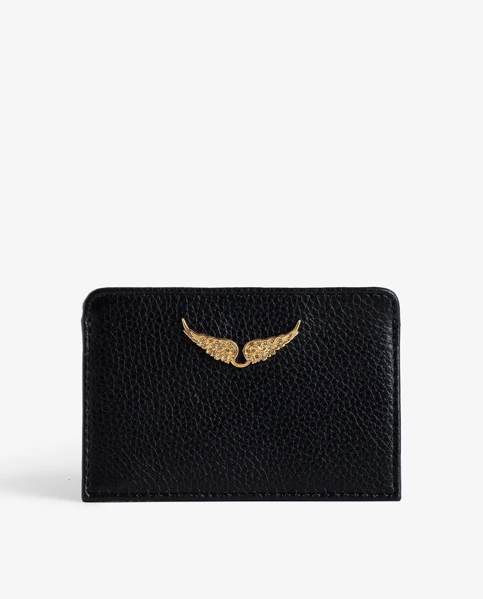 

Женская визитница ZV Pass черная кожаная Zadig & Voltaire, черный