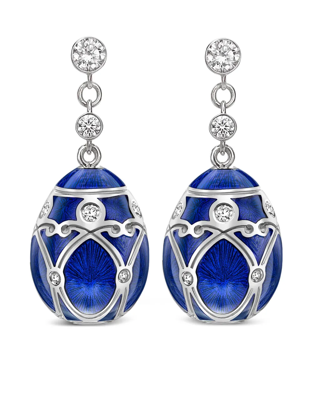 

Серьги Heritage Palais из белого золота с бриллиантами FABERGÉ, синий