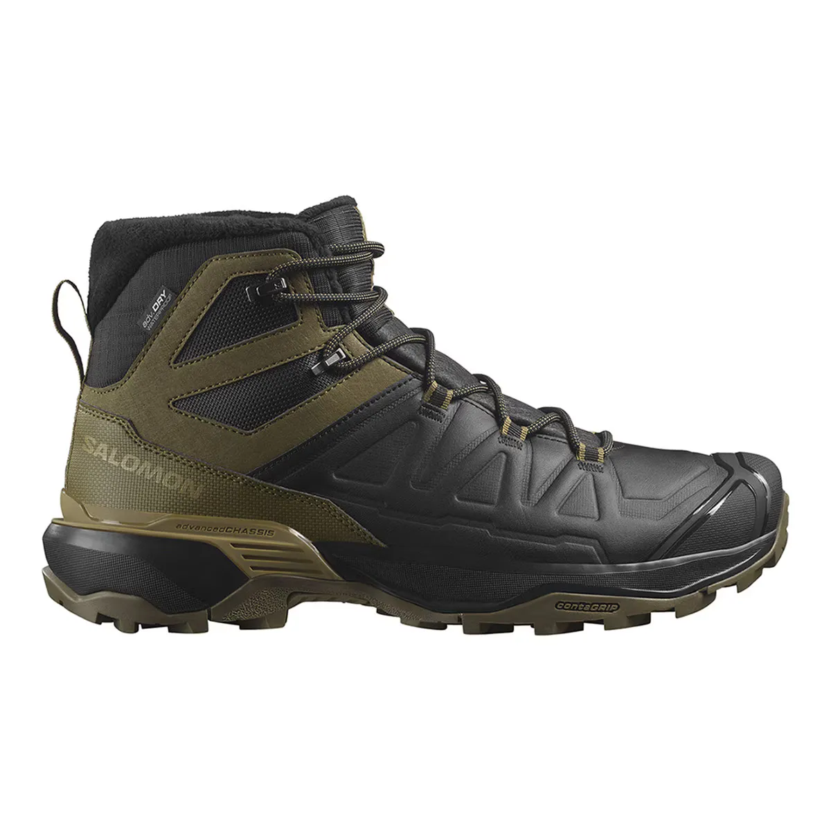

Мужские зимние ботинки Salomon X Ultra Snowpilot водонепроницаемые, черный