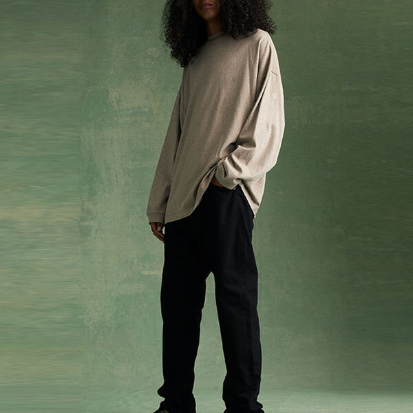 Футболка fw23 long sleeve tee 'core heather' Fear Of God Essentials, серый — фото 4