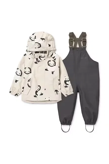 Детский дождевой костюм Manu Rainwear Set Liewood, белый