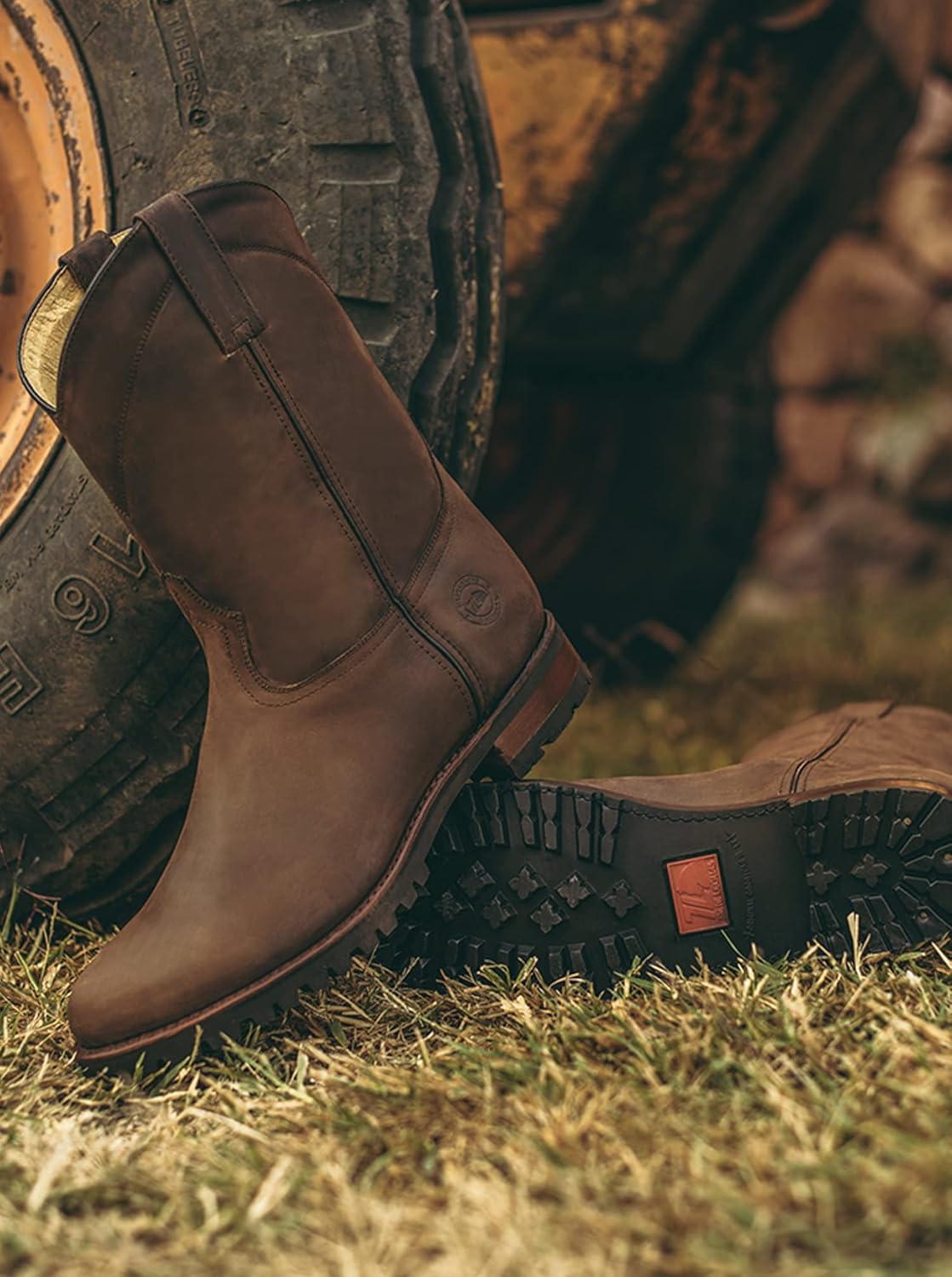 Мужские сапоги Roper на кожаной подошве Style 1000 7L Siete Leguas, Crazy Brown — фото 2