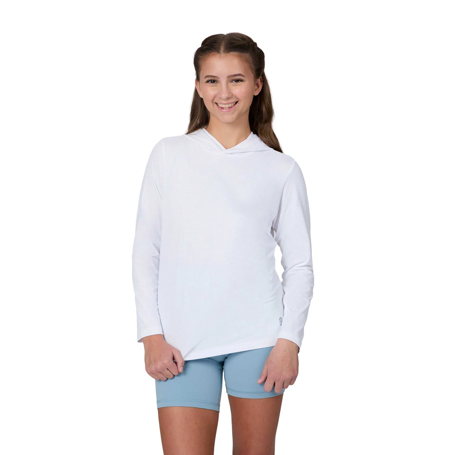 Free Country The Kids' Everybody SunFree UPF Hoodie, белый — фото 2