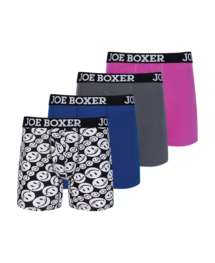 

Мужские боксеры стрейч, 4 штуки Joe Boxer