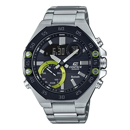 

Часы CASIO Waterproof Sports EDIFICE Mens Silver Analog/Digital Combo, серебряный