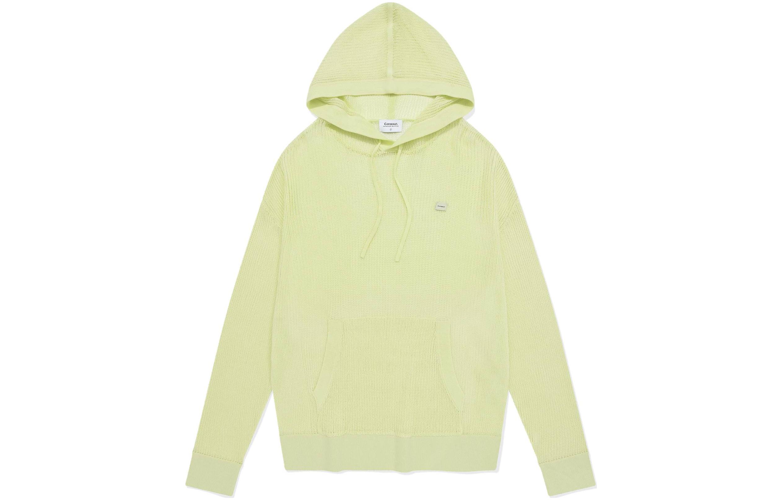 

SS24 Вязаный свитер мужской светло-лаймовый COVERNAT, Light Lime
