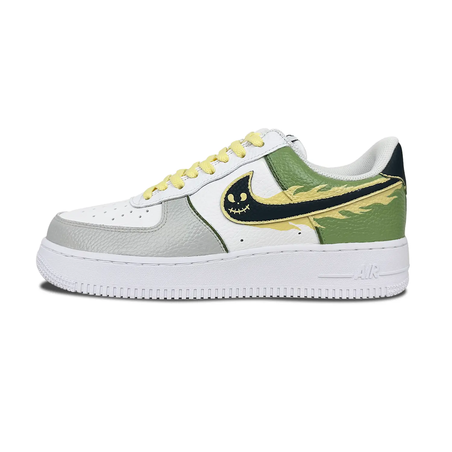

Кроссовки Nike Air Force 1 Skateboarding Shoes Unisex Low-top White, зеленый