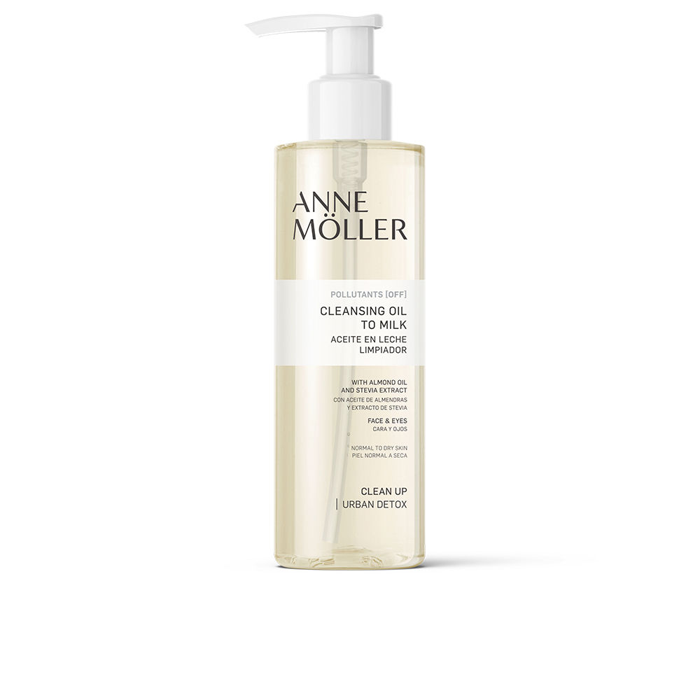 

Увлажняющее масло для ухода за лицом Clean up cleansing oil to milk Anne möller, 200 мл