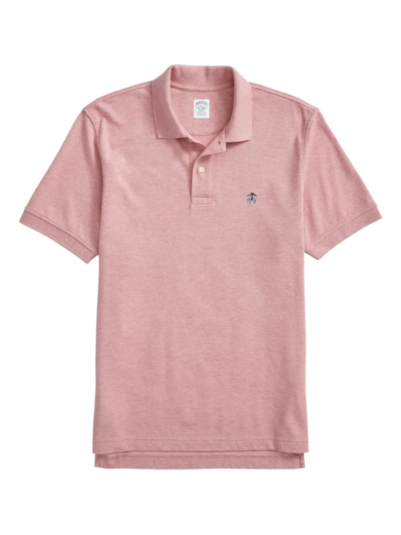 

Рубашка поло с вышитым логотипом Brooks Brothers, розовый
