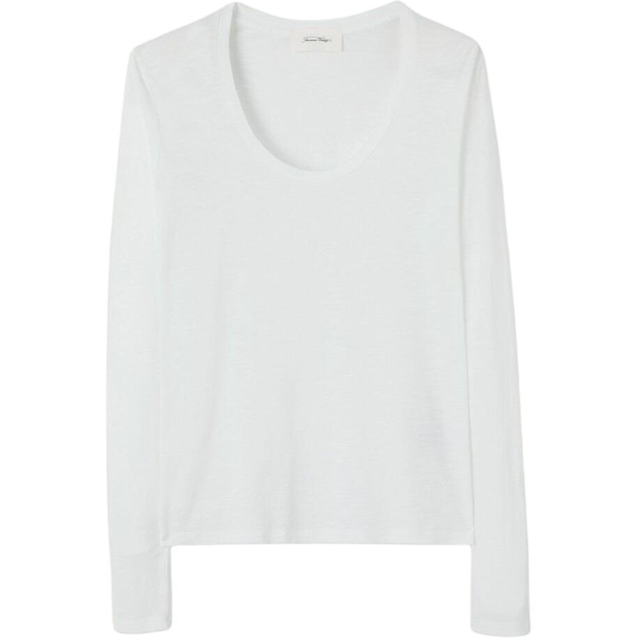 

AMERICAN VINTAGE A.M Футболка женская белая, Белый, AMERICAN VINTAGE A.M Футболка женская белая