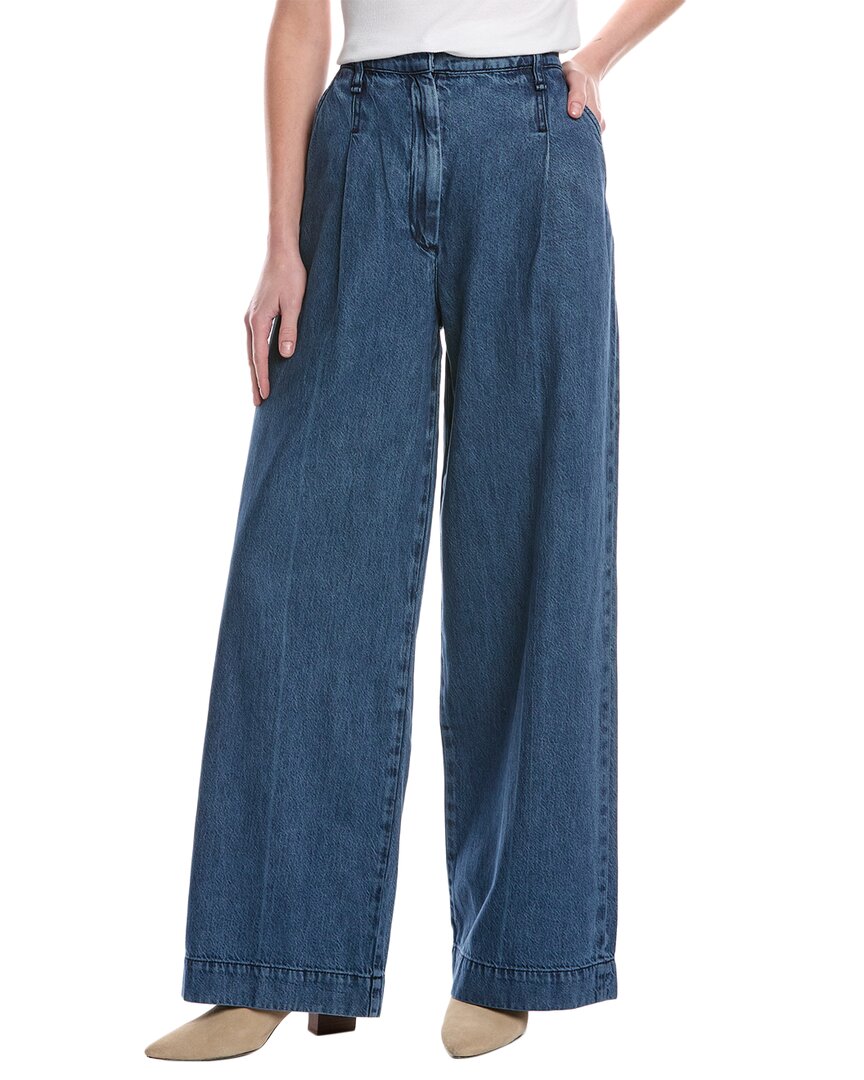 

Rag & bone Эбигейл Старк плиссированные брюки джинсы, синий