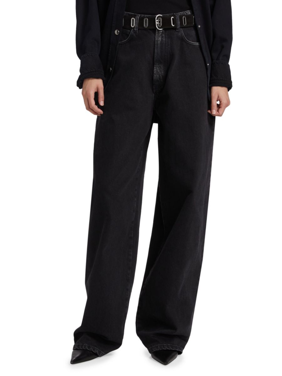 

Джинсы Naomi Washed Wide-Leg Ronny Kobo, цвет Charcoal Wash