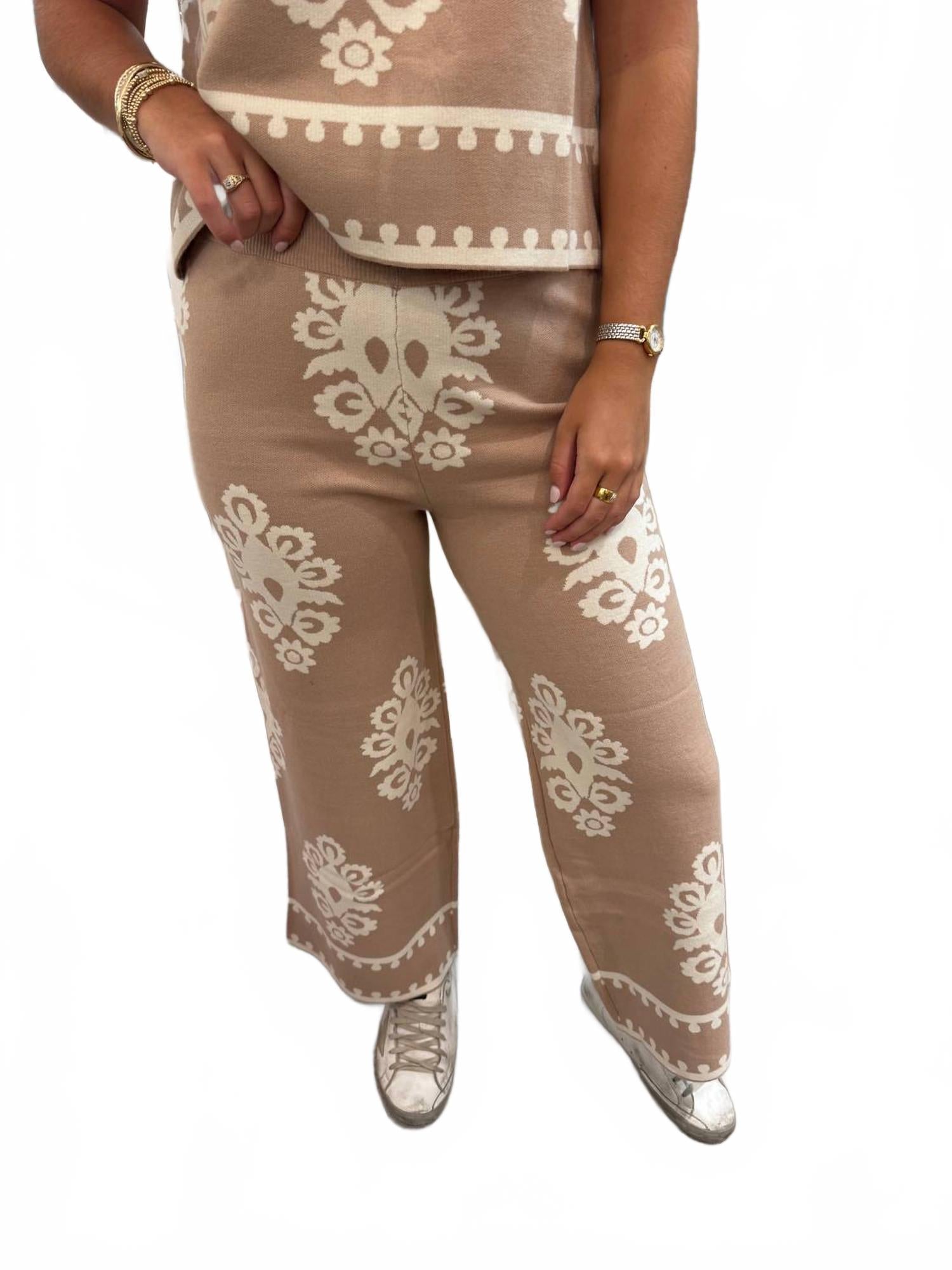 

Женские брюки широкого кроя серо-коричневого цвета Entro, серо-коричневый