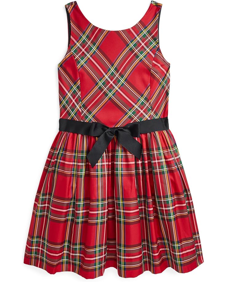 

Платье Polo Ralph Lauren Kids Plaid Twill Dress, цвет 150 Red Black Multi