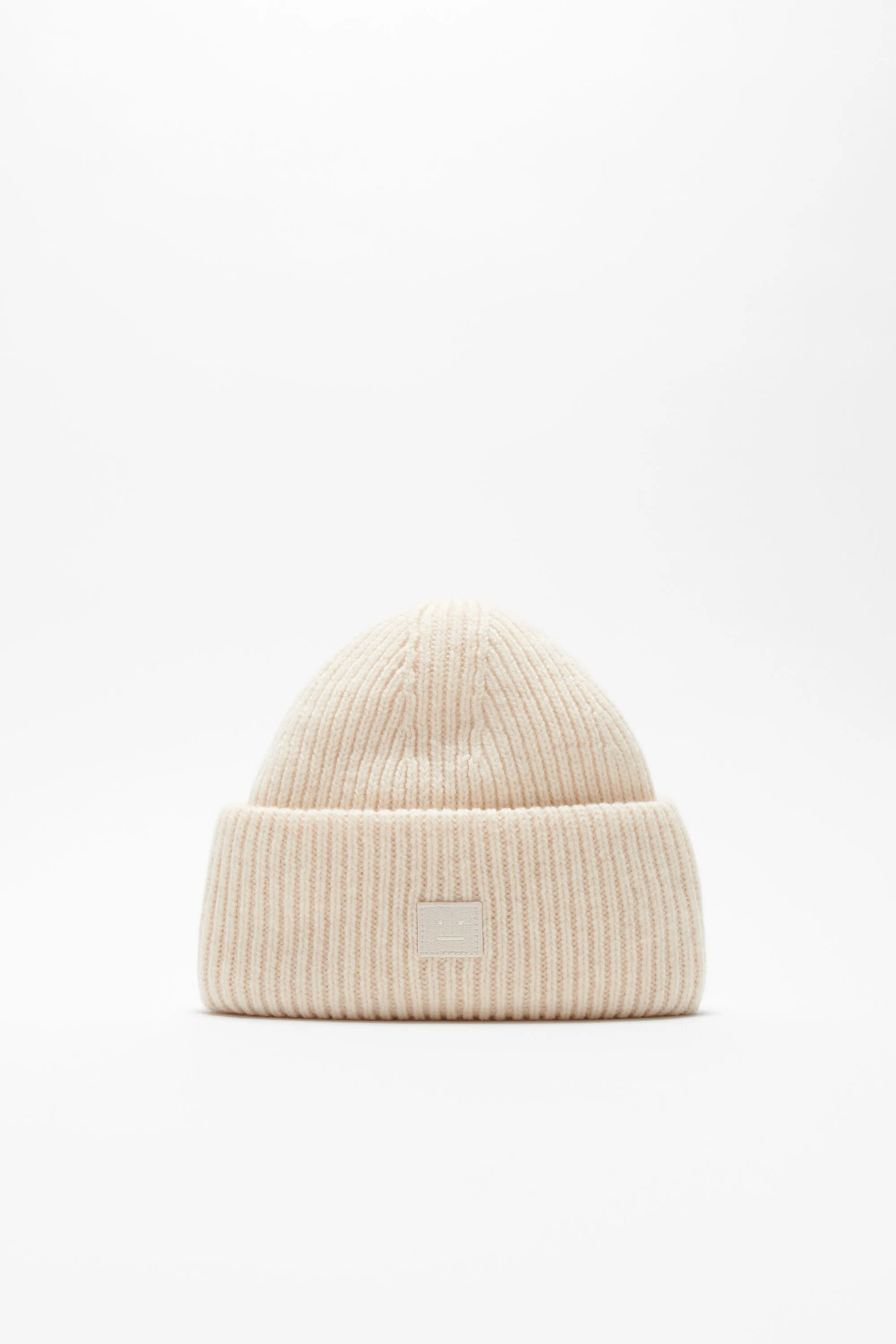 

Шапочка с маленьким лицом с логотипом Acne Studios, Oatmeal melange