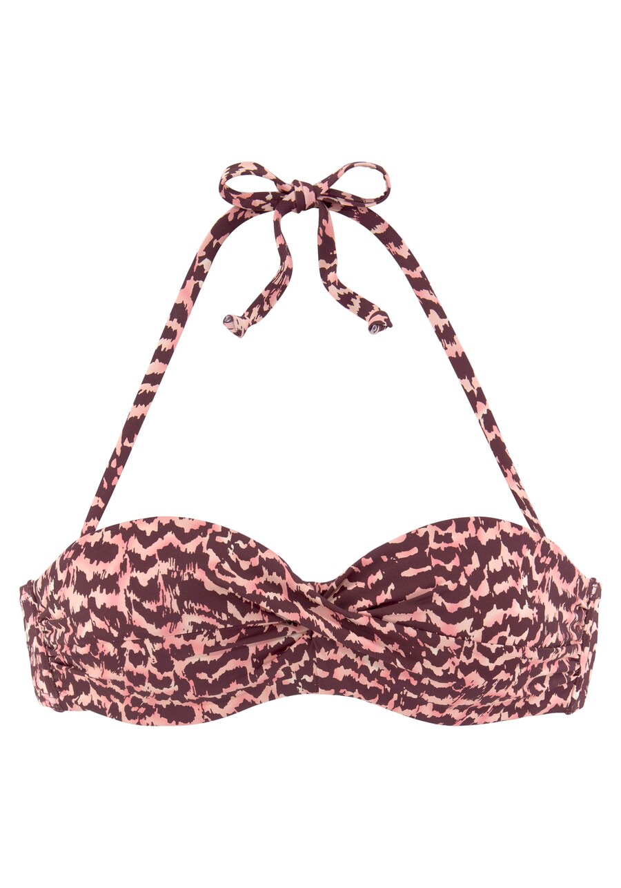 

Топ-бикини-бандо LASCANA, цвет Pastel pink/Light pink