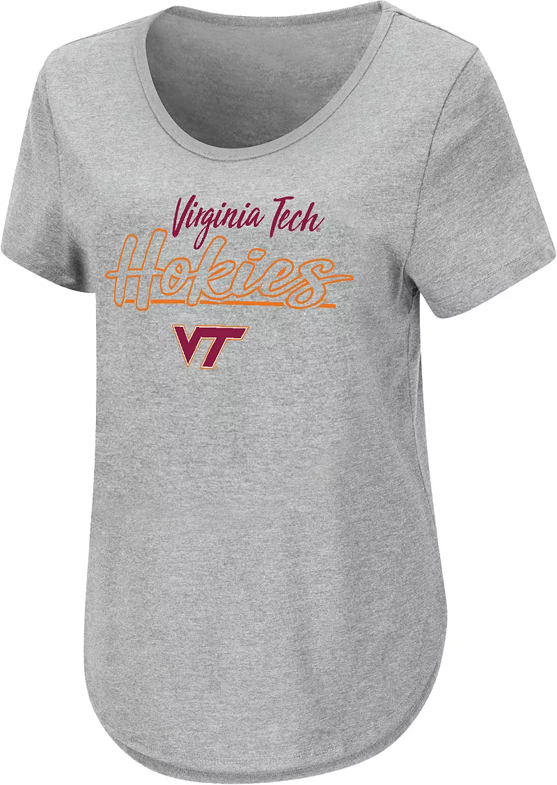 

Женская серая промо-футболка Colosseum Virginia Tech Hokies серая