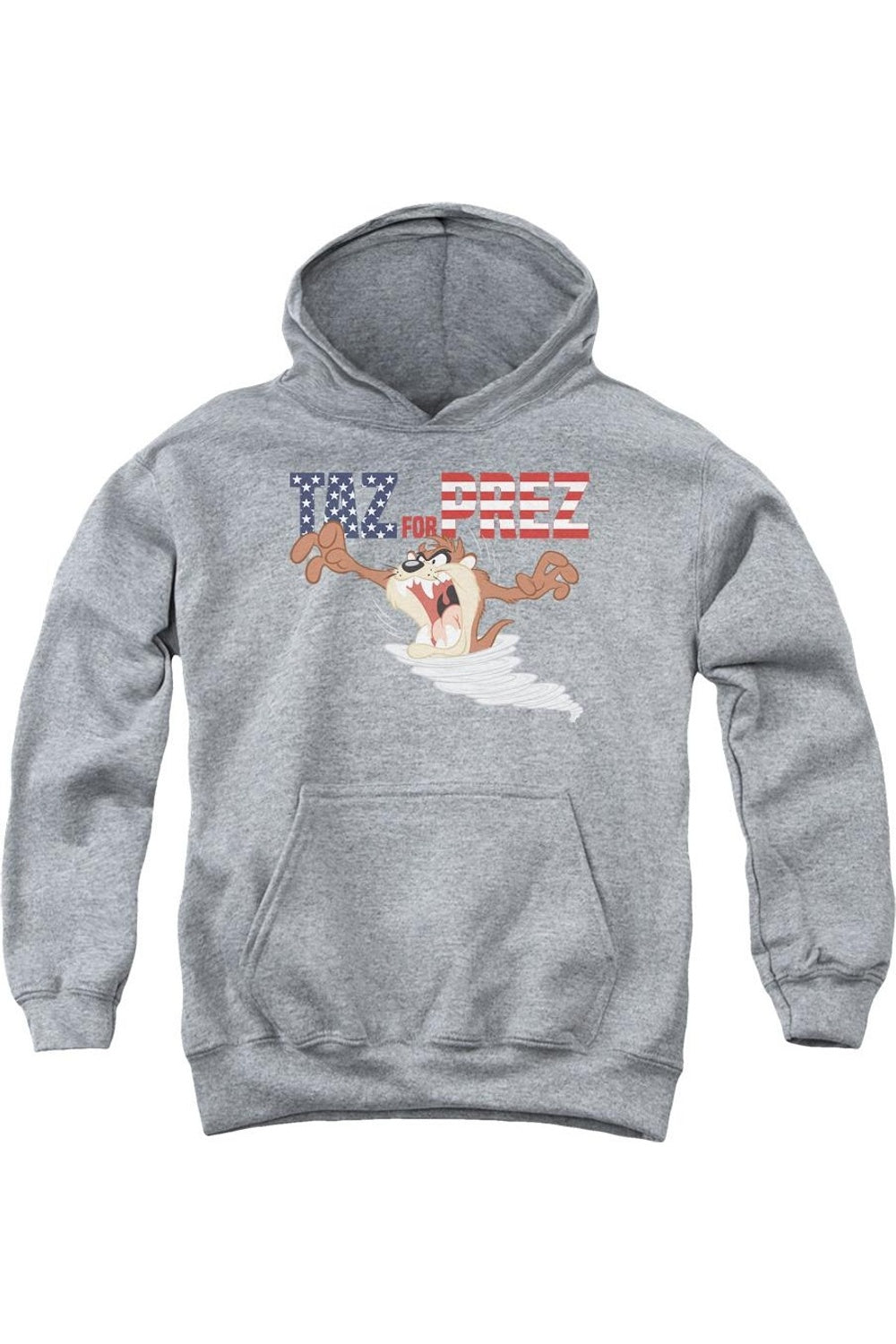 

Толстовка с капюшоном Looney Tunes Taz For Prez 3 для детей Gildan, Athletic Heather