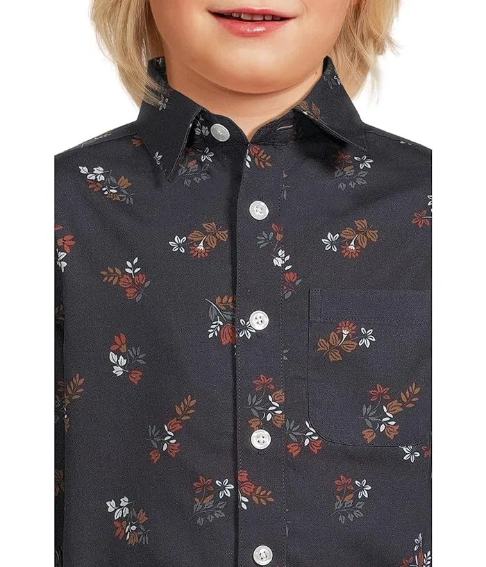 Рубашка хлопковая Standard Shirt Appaman Kids, Midnight Floral — фото 3