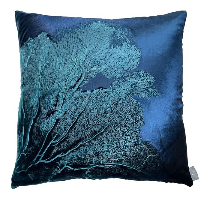 

Подушка Aviva Stanoff Sea Fan Azure Signature Velvet Collection, 20 x 20 дюймов, синий