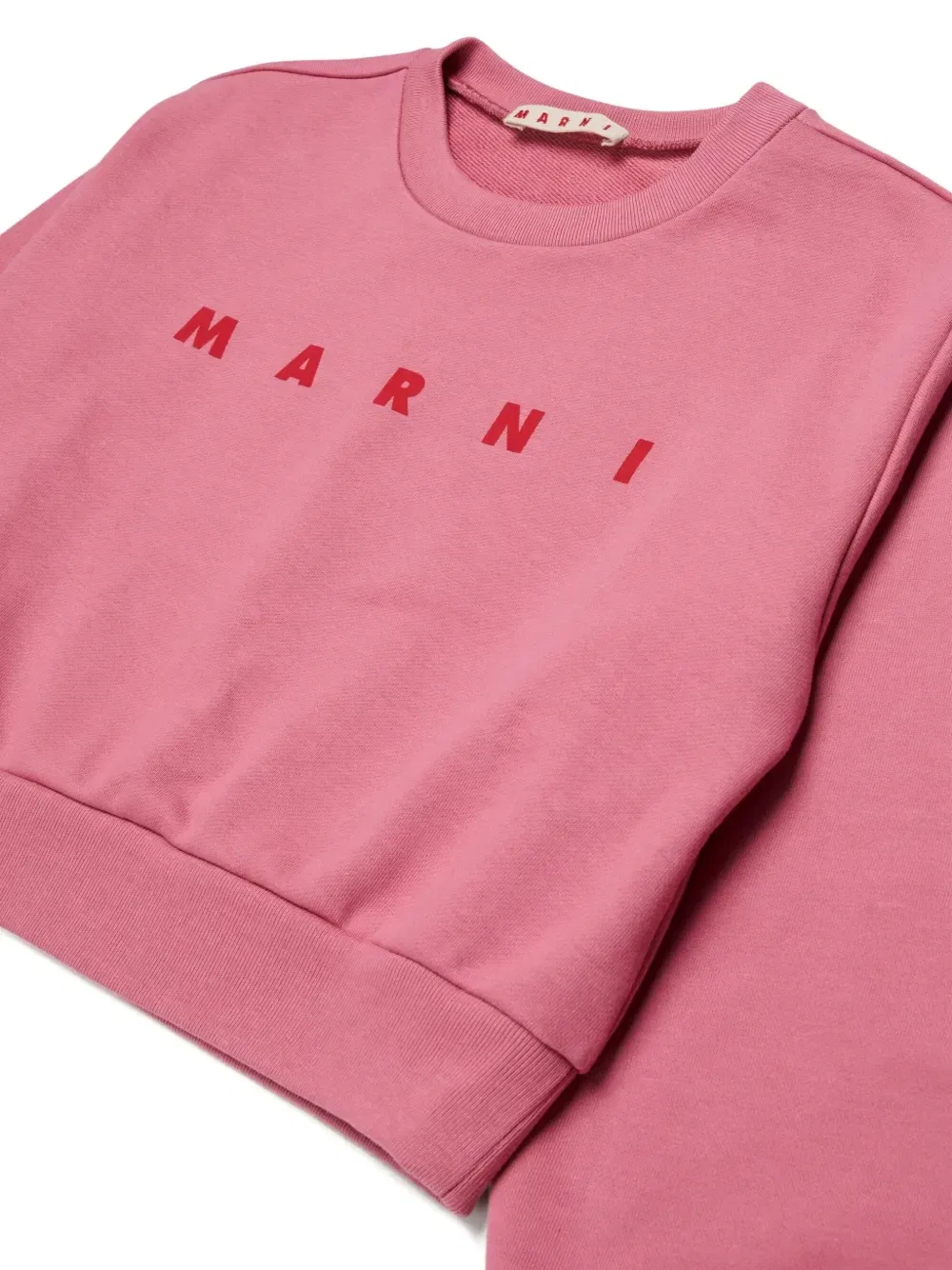Свитшот с логотипом Marni Kids, розовый — фото 3