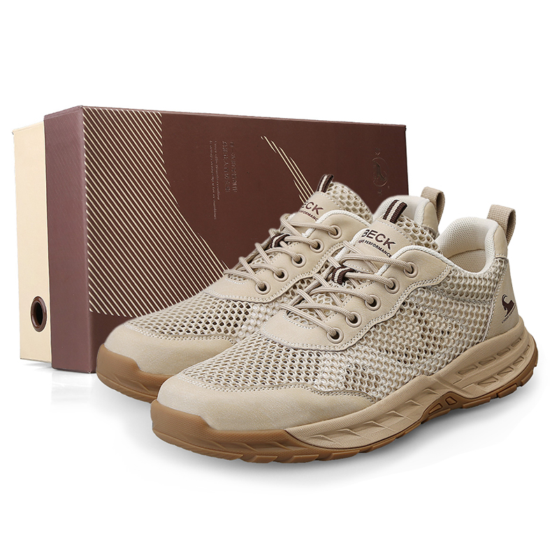 

Легкие противоскользящие низкие кеды мужские BECK, песочный