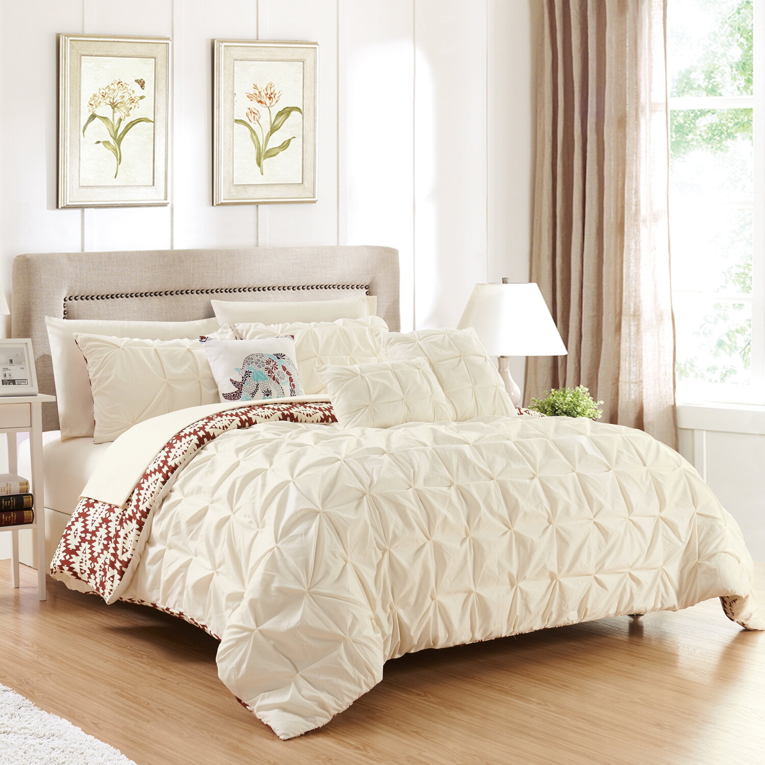 

Комплект постельного белья Chic Home Sisera, бежевый
