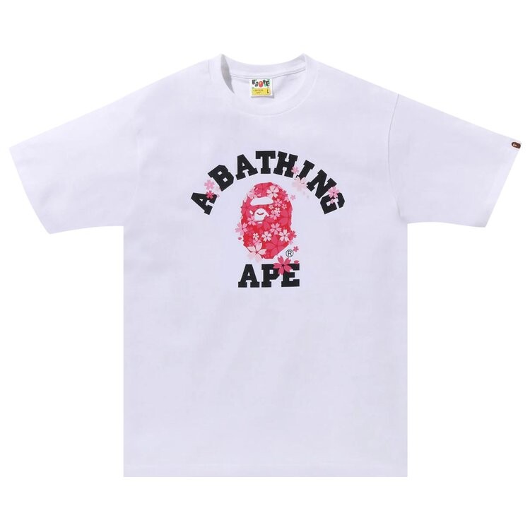 

Футболка BAPE Sakura College 'White', белый