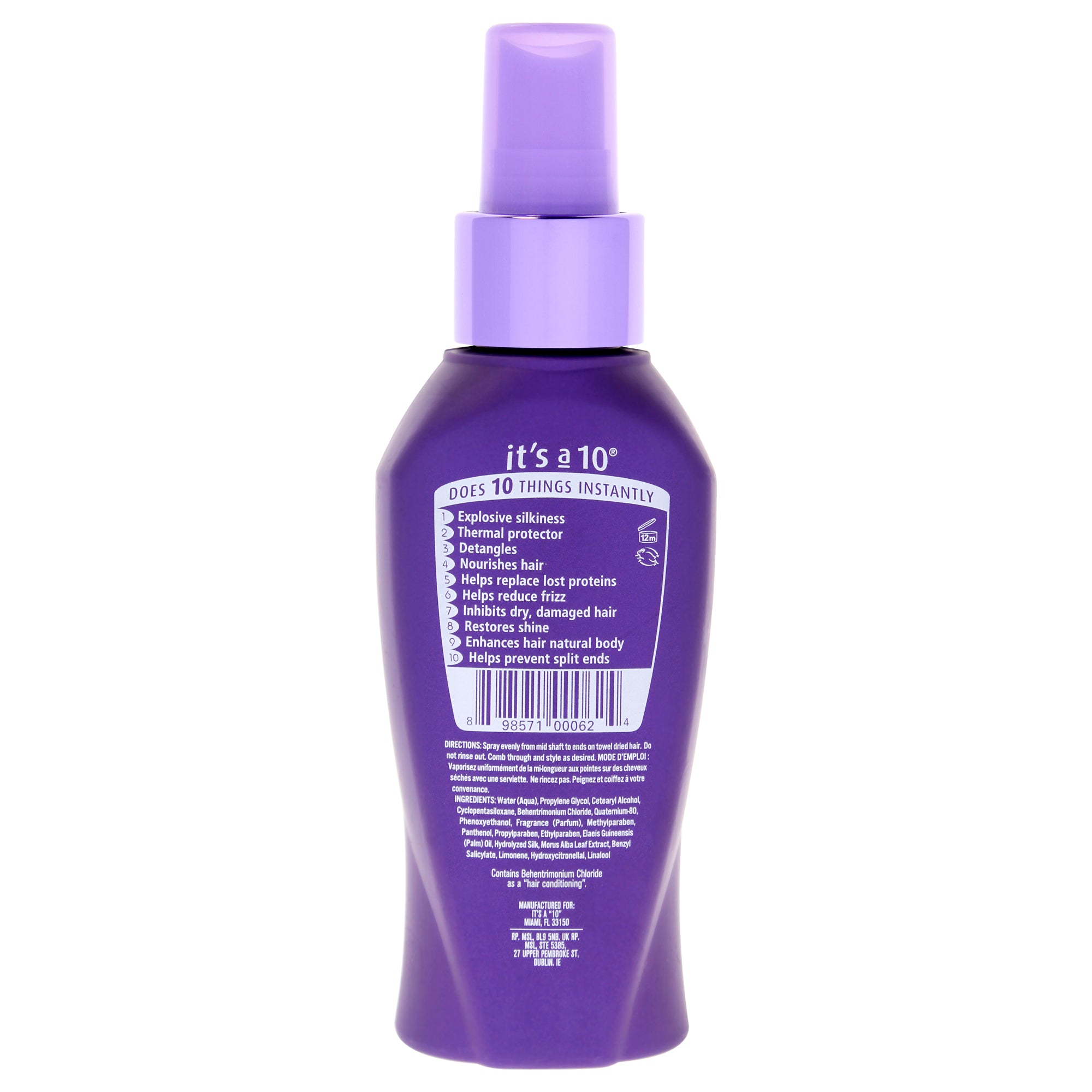 Несмываемый кондиционер Silk Express Miracle Silk Leave-In от Its A 10 для унисекс - 4 унции Its A 9, 4.0 Oz — фото 4