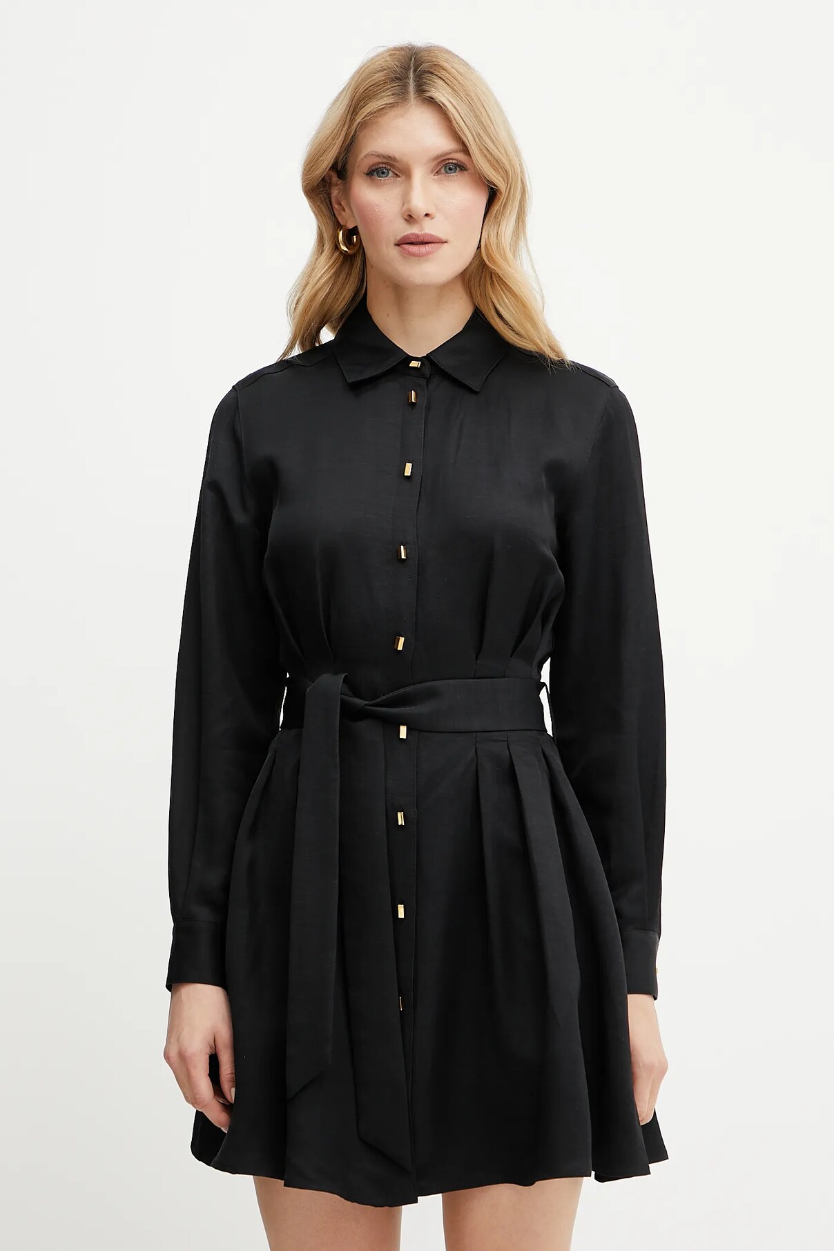 

Платье из льняной смеси GRETA Marciano Guess, черный