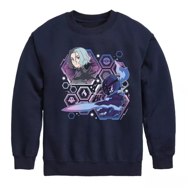 

Флисовая толстовка с покемонами, аметио и церуледжем для мальчиков 8-20 лет Licensed Character, синий