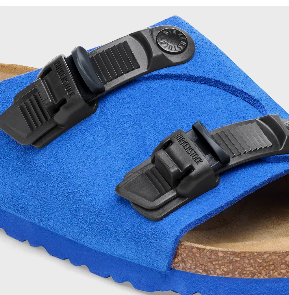 Мужские шлёпанцы Zurich Tech Suede Leather Ultra Blue от Birkenstock — фото 4