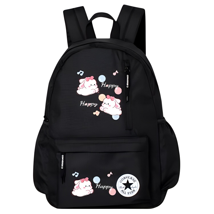

Converse Полиэстеровый рюкзак среднего размера унисекс черный, Rabbit