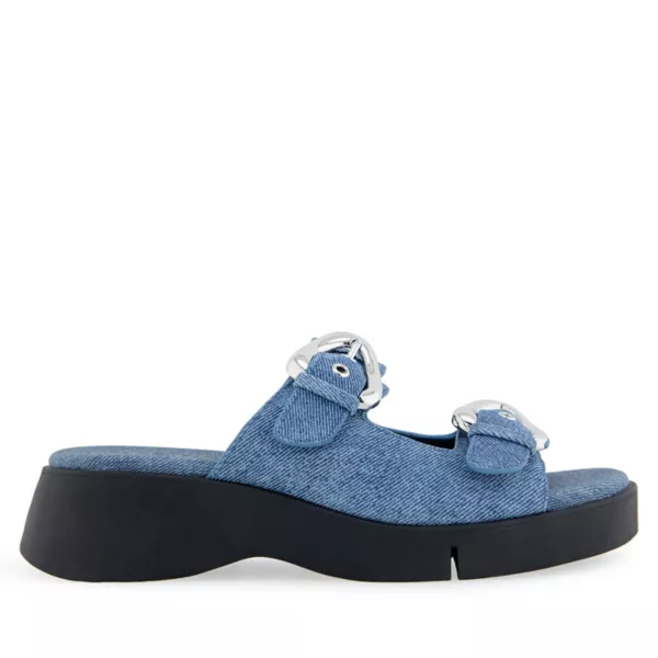 Женские сандалии Faith на платформе с квадратным каблуком Aerosoles, цвет blue jean — фото 2