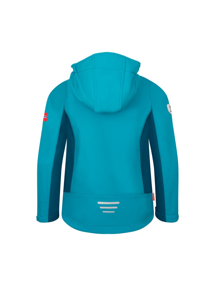 Trollkids Куртка Softshell Oslofjord синего цвета — фото 3