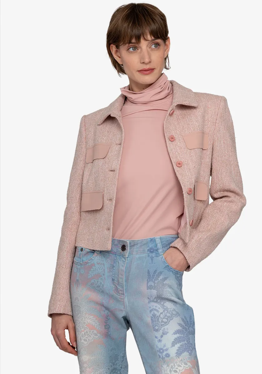 

Короткая куртка Sportalm Kitzbühel с накладными карманами, цвет Diamond Rose