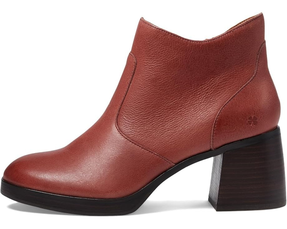 Lucky Brand Quinlee Ботинки женские из кожи хенна на квадратном каблуке мюли, красный — фото 2
