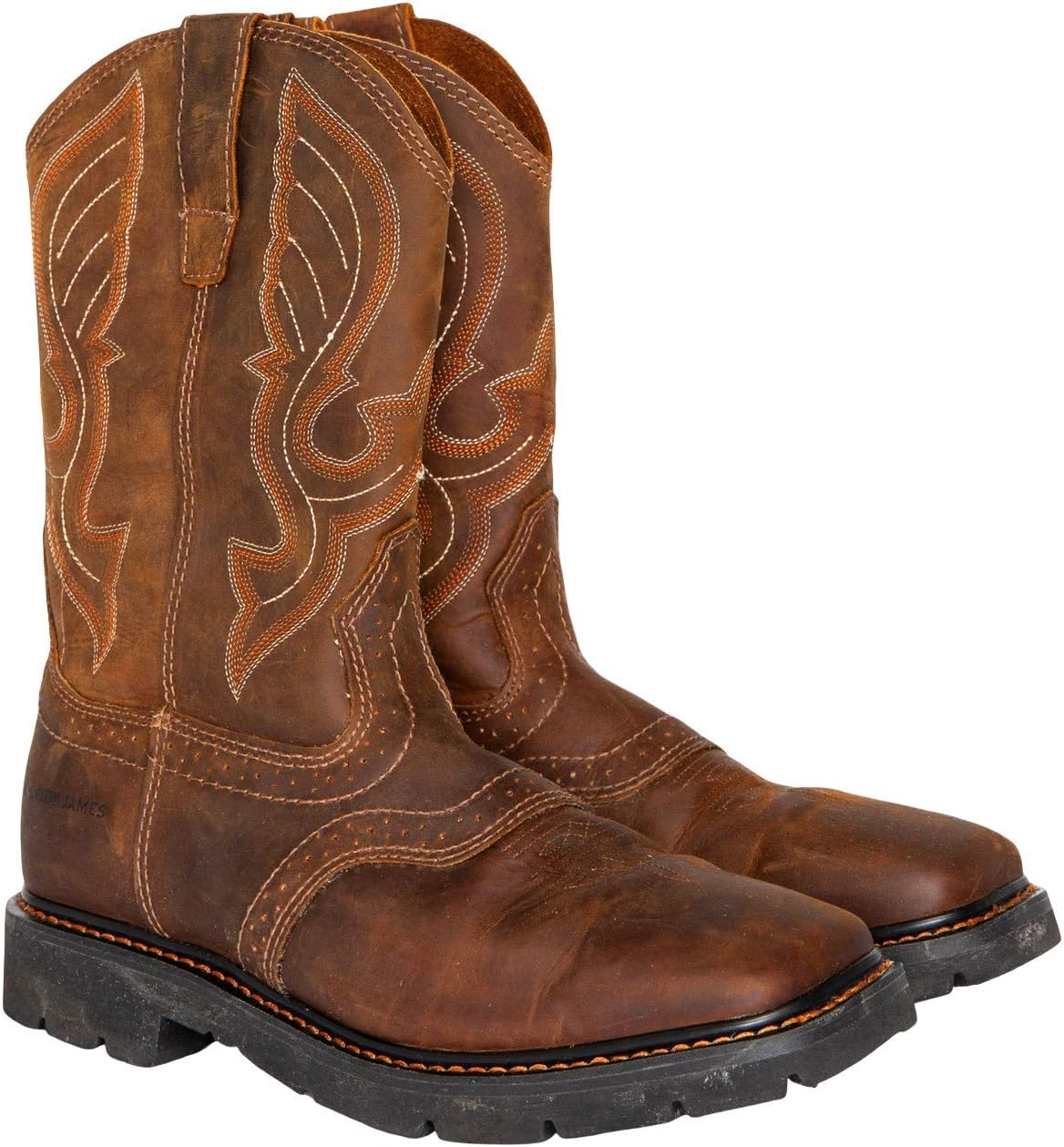 

Мужские ботинки Cody James 11 Mustang Western с мягким носком - C9mr8, коричневый