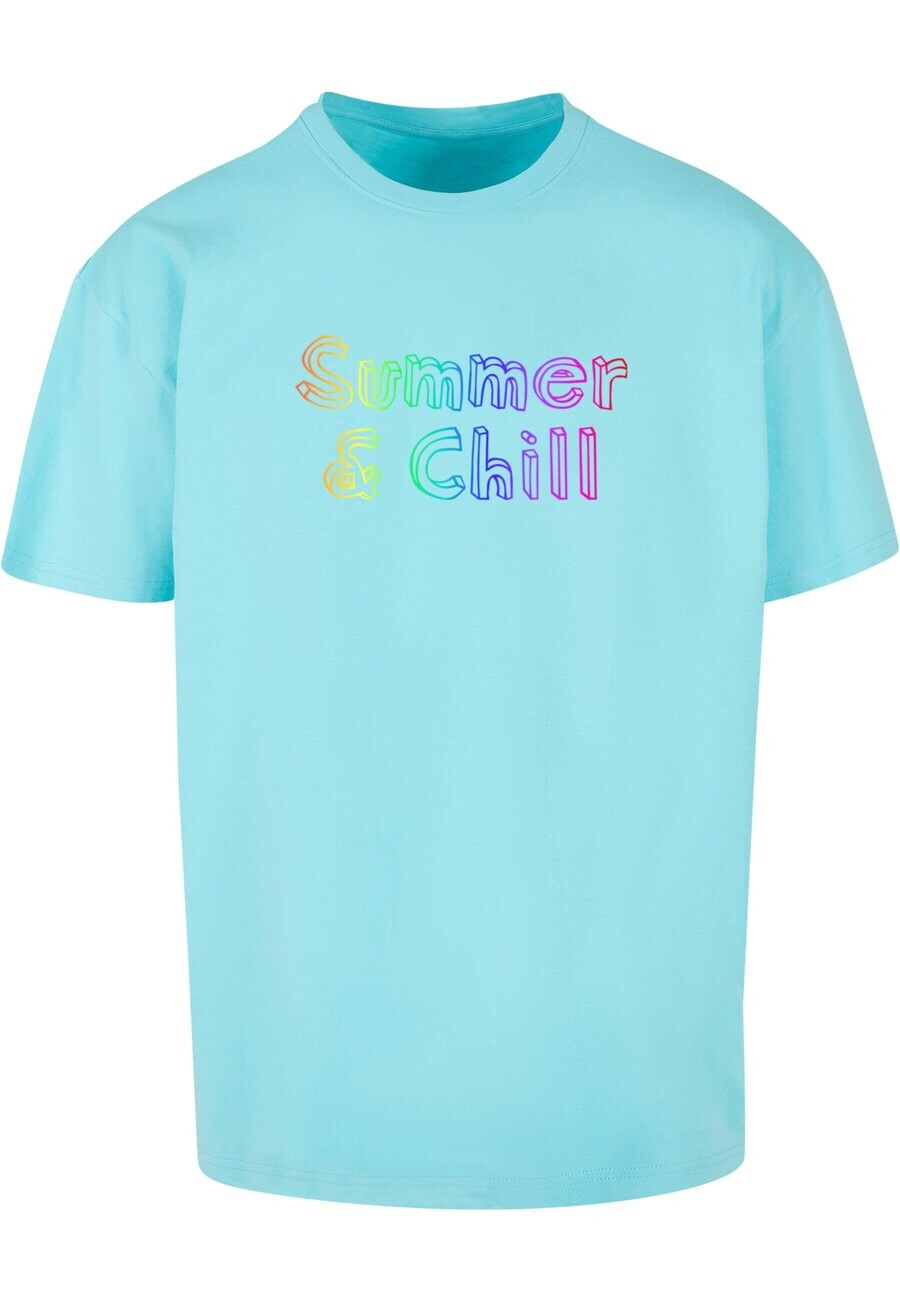 

Футболка Merchcode SUMMER AND CHILL RAINBOW, синий