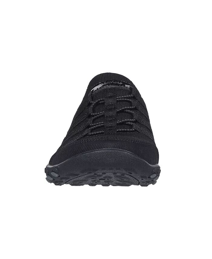 Женские повседневные слипоны свободного покроя без шнуровки Roll with Me от Finish Line Skechers, черный — фото 4