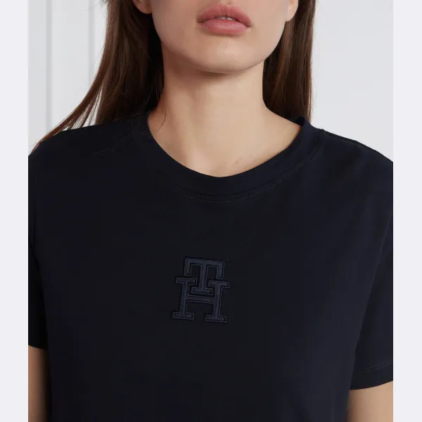 Футболка стандартного кроя с аппликацией Tommy Hilfiger, синий — фото 4