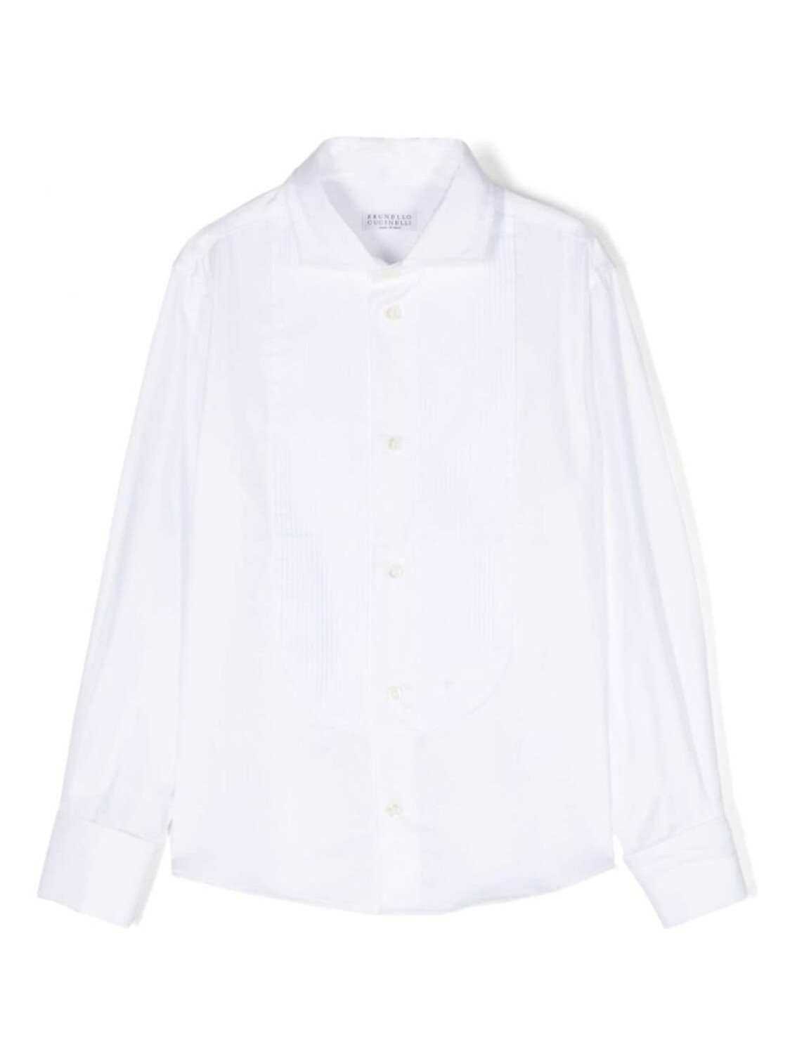 

Brunello Cucinelli Kids рубашка с длинными рукавами, белый